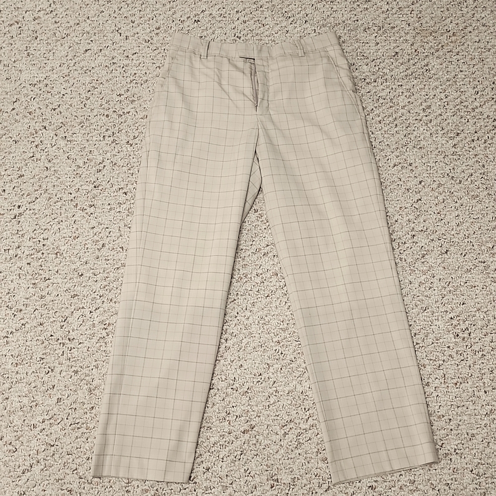 Nike Tiger Woods Collection light brown Golf pants with light block pattern